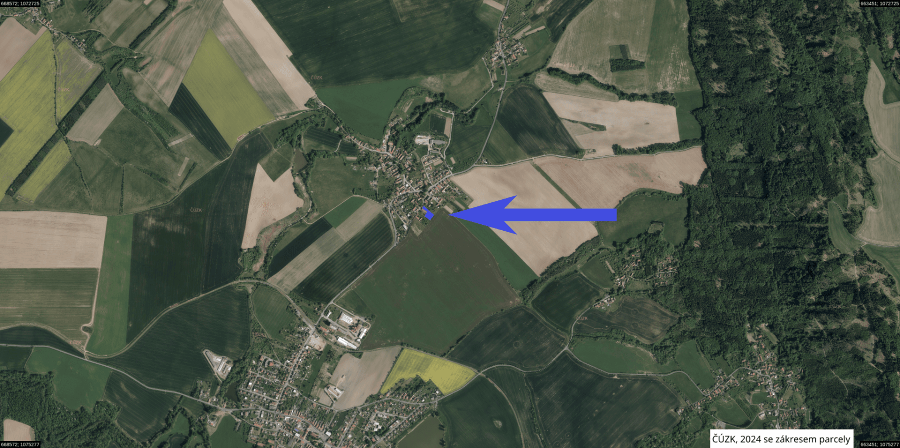 plot for sale, 2,501 m², Bousov, Pardubický Region plot for sale, 2,501 m², Bousov, Pardubický Region
