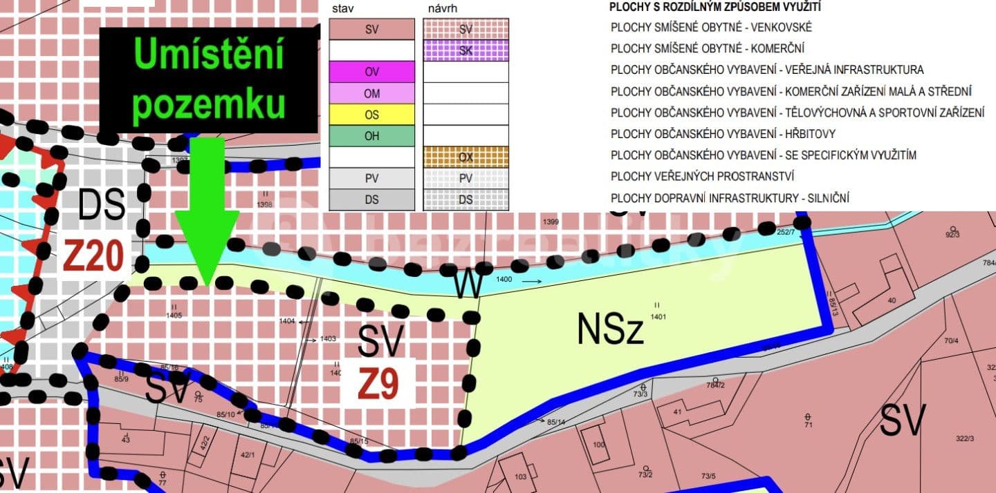 plot for sale, 2,914 m², Sendražice, Královéhradecký Region