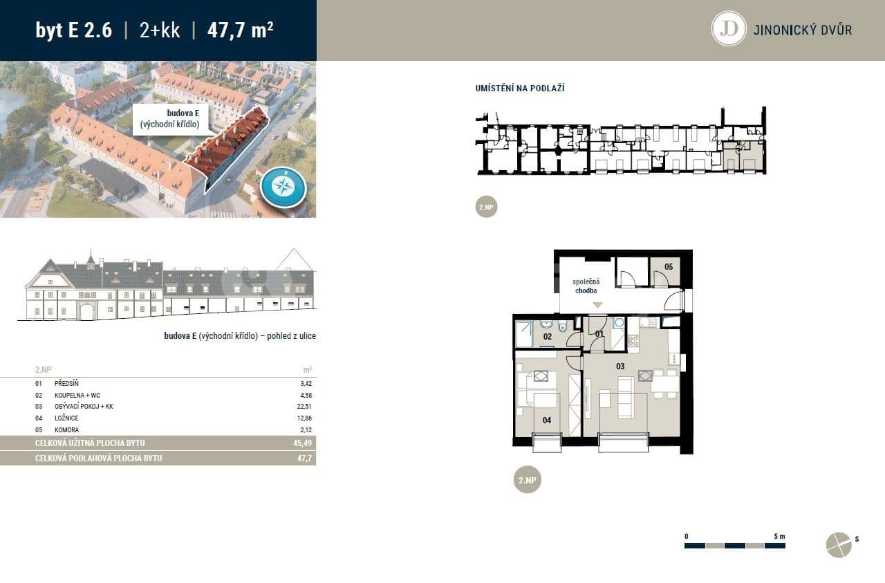 1 bedroom with open-plan kitchen flat to rent, 46 m², Na Vidouli, Prague, Prague 1 bedroom with open-plan kitchen flat to rent, 46 m², Na Vidouli, Prague, Prague