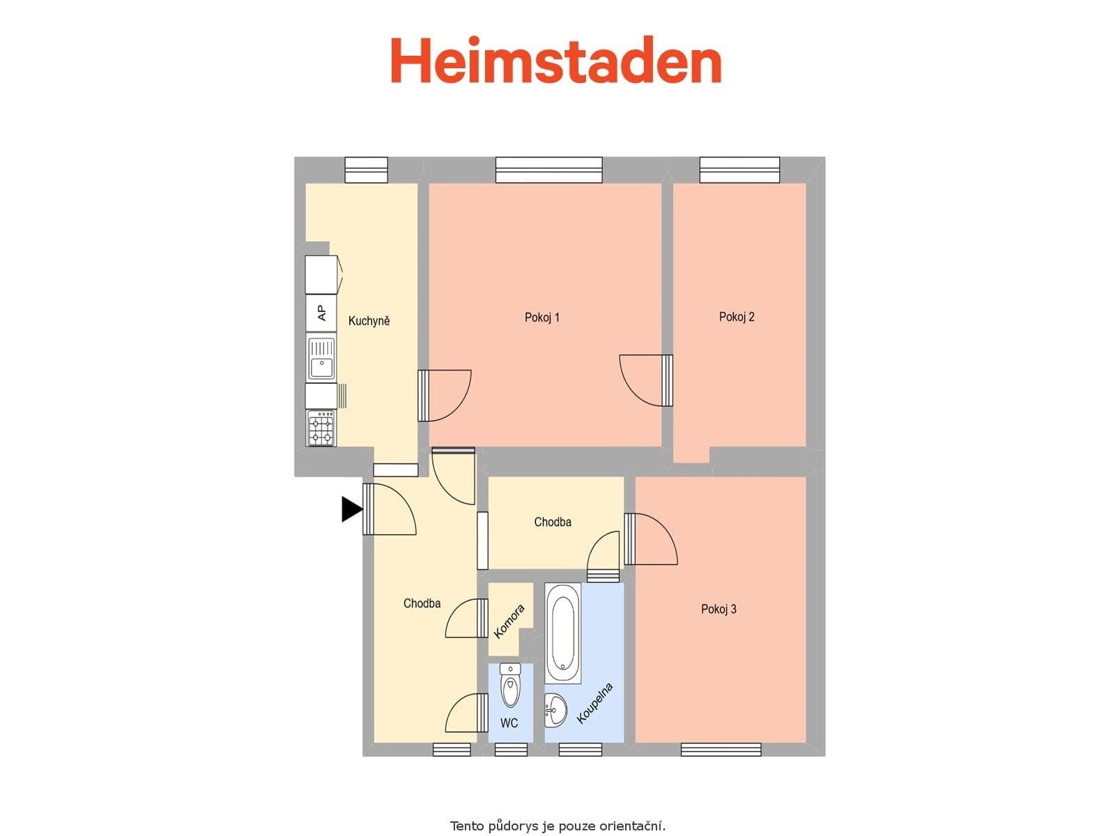 3 bedroom flat to rent, 68 m², Boženy Němcové, Havířov, Moravskoslezský Region 3 bedroom flat to rent, 68 m², Boženy Němcové, Havířov, Moravskoslezský Region