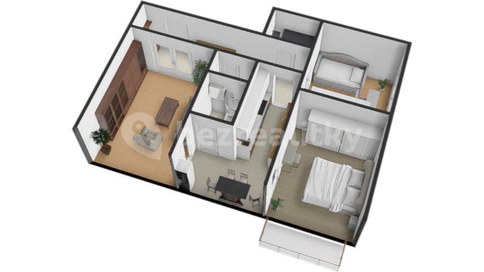 3 bedroom flat for sale, 72 m², Husova, Kadaň, Ústecký Region