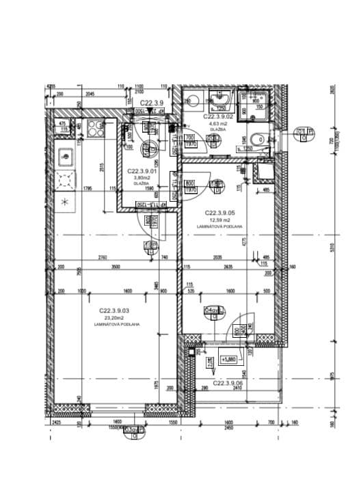 1 bedroom with open-plan kitchen flat to rent, 47 m², Magisterská, Plzeň, Plzeňský Region 1 bedroom with open-plan kitchen flat to rent, 47 m², Magisterská, Plzeň, Plzeňský Region