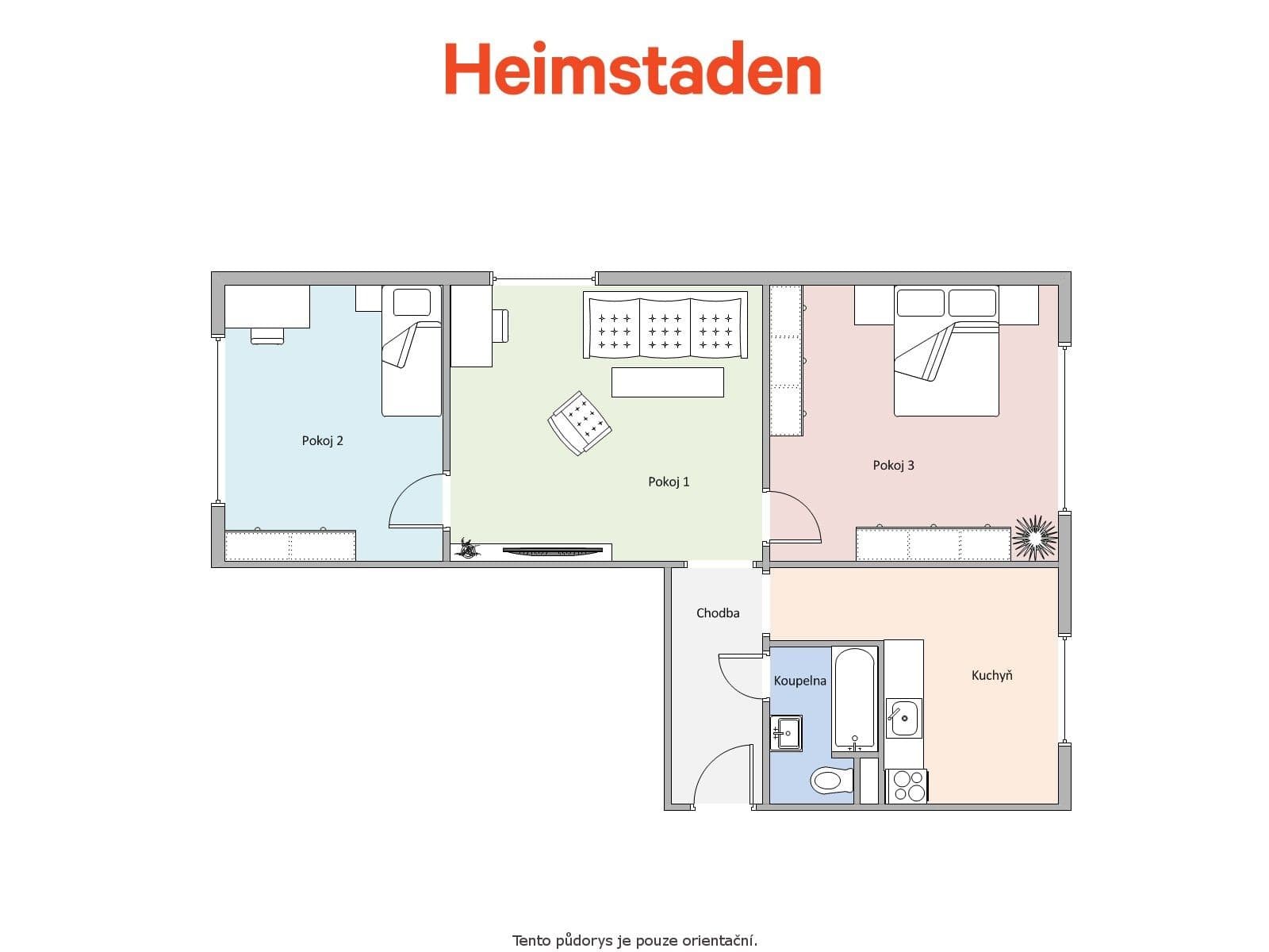 3 bedroom flat to rent, 54 m², Slovenská, Karviná, Moravskoslezský Region 3 bedroom flat to rent, 54 m², Slovenská, Karviná, Moravskoslezský Region