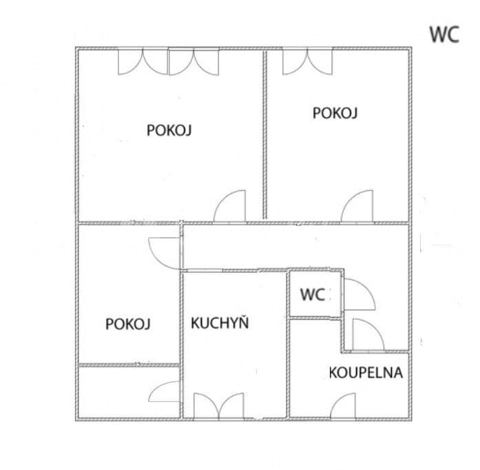 3 bedroom flat for sale, 61 m², Obchodní, Mořkov, Moravskoslezský Region