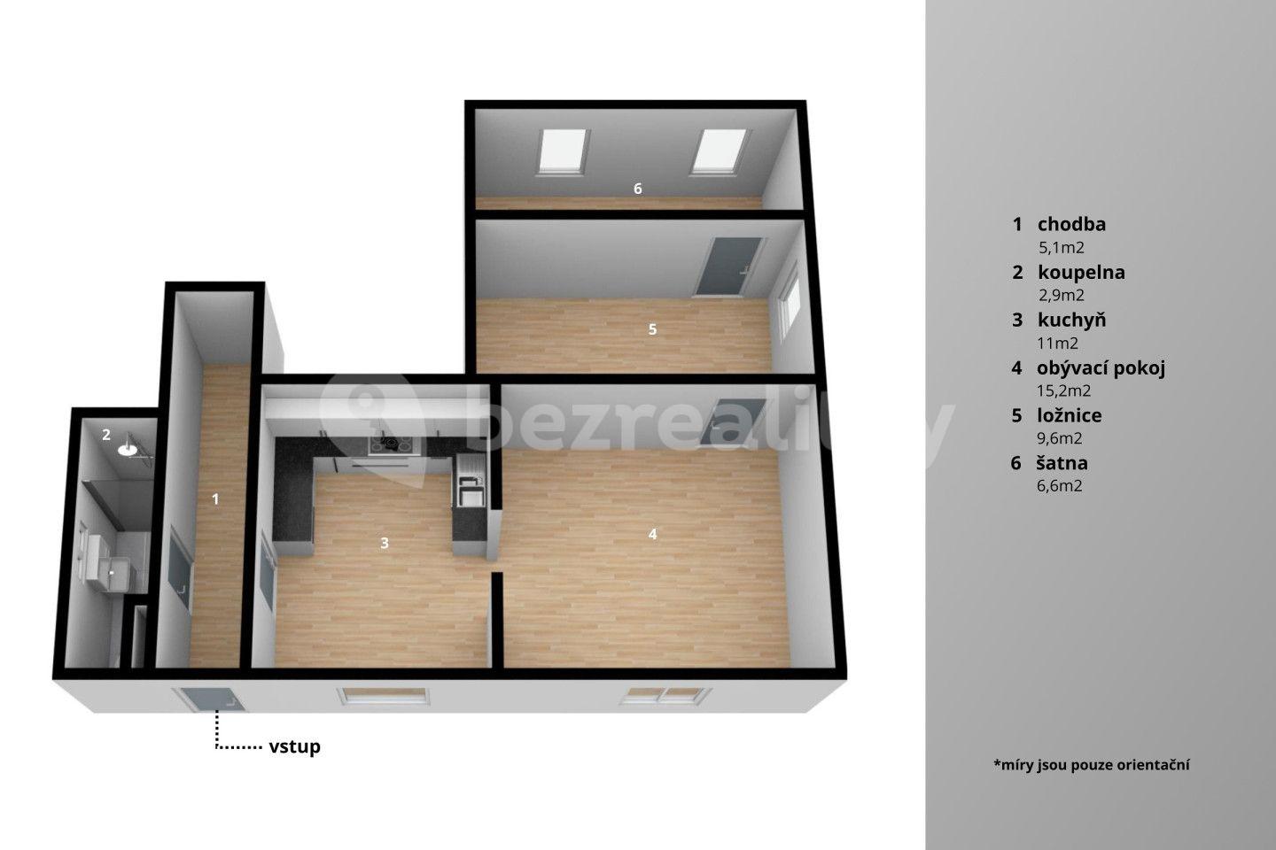 2 bedroom flat for sale, 53 m², Hradištní, Karlovy Vary, Karlovarský Region