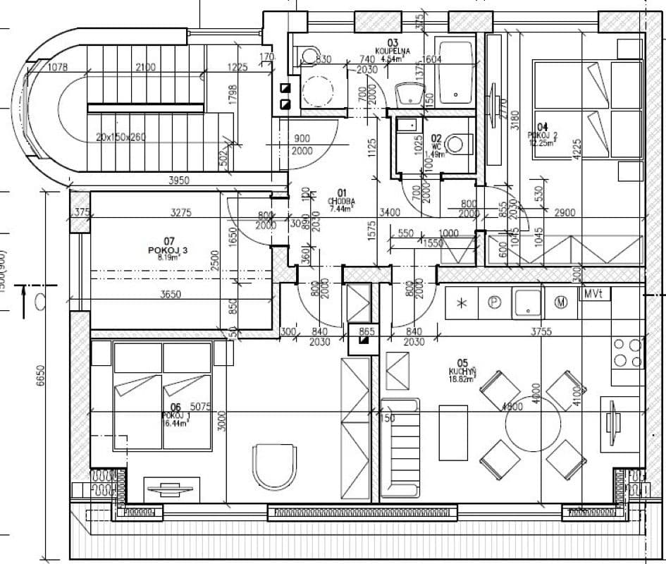 3 bedroom flat to rent, 76 m², Sládkova, Hradec Králové, Královéhradecký Region 3 bedroom flat to rent, 76 m², Sládkova, Hradec Králové, Královéhradecký Region