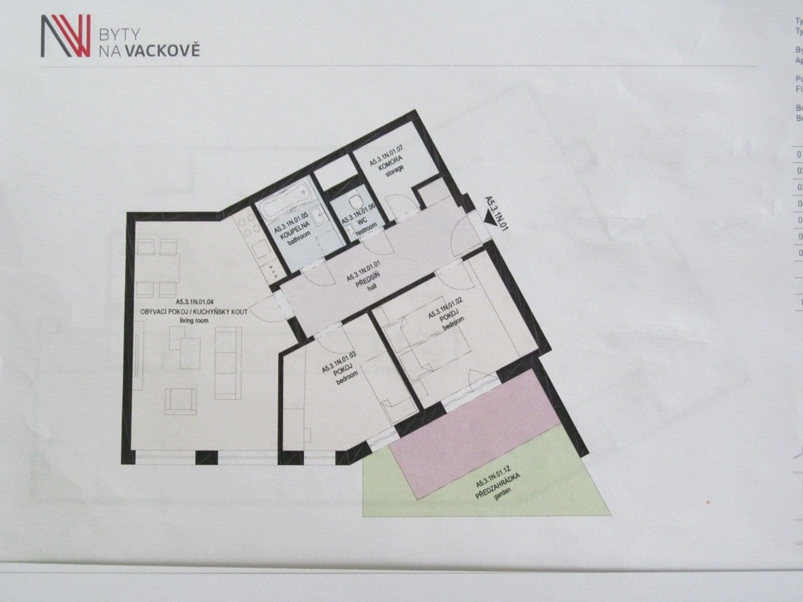 2 bedroom with open-plan kitchen flat to rent, 77 m², Olgy Havlové, Prague, Prague 2 bedroom with open-plan kitchen flat to rent, 77 m², Olgy Havlové, Prague, Prague