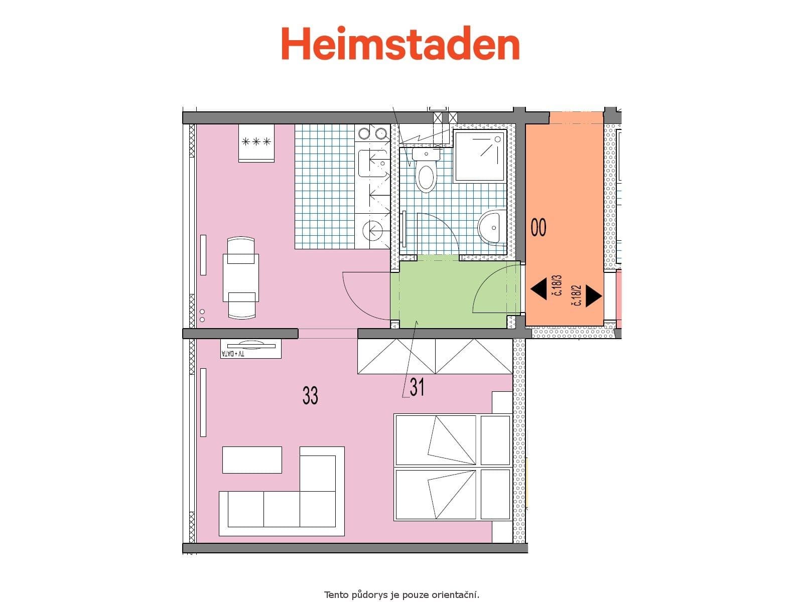 Studio flat to rent, 34 m², Slovenská, Karviná, Moravskoslezský Region Studio flat to rent, 34 m², Slovenská, Karviná, Moravskoslezský Region
