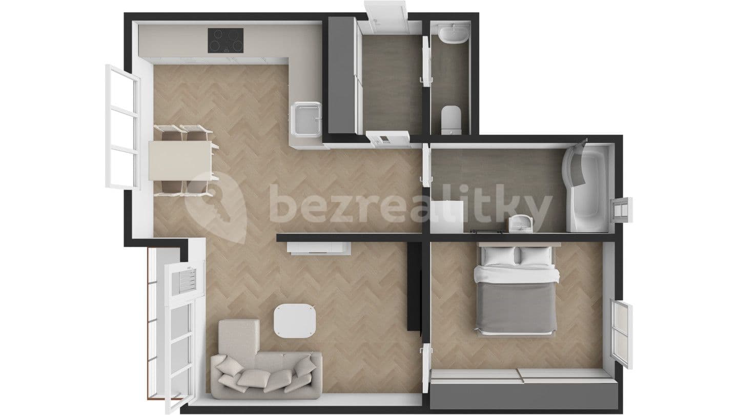 2 bedroom flat for sale, 53 m², Třebichovice, Středočeský Region