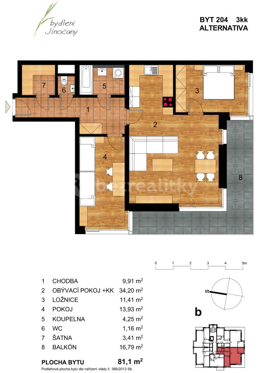 2 bedroom with open-plan kitchen flat to rent, 81 m², Emy Destinové, Jinočany, Středočeský Region