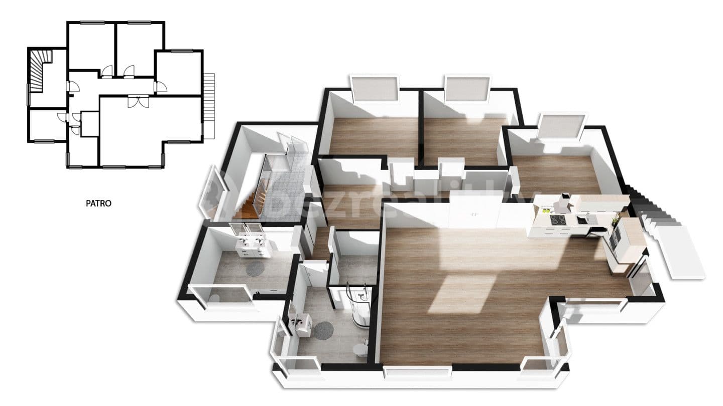 3 bedroom with open-plan kitchen flat for sale, 106 m², Otakara Kádnera, Úhonice, Středočeský Region