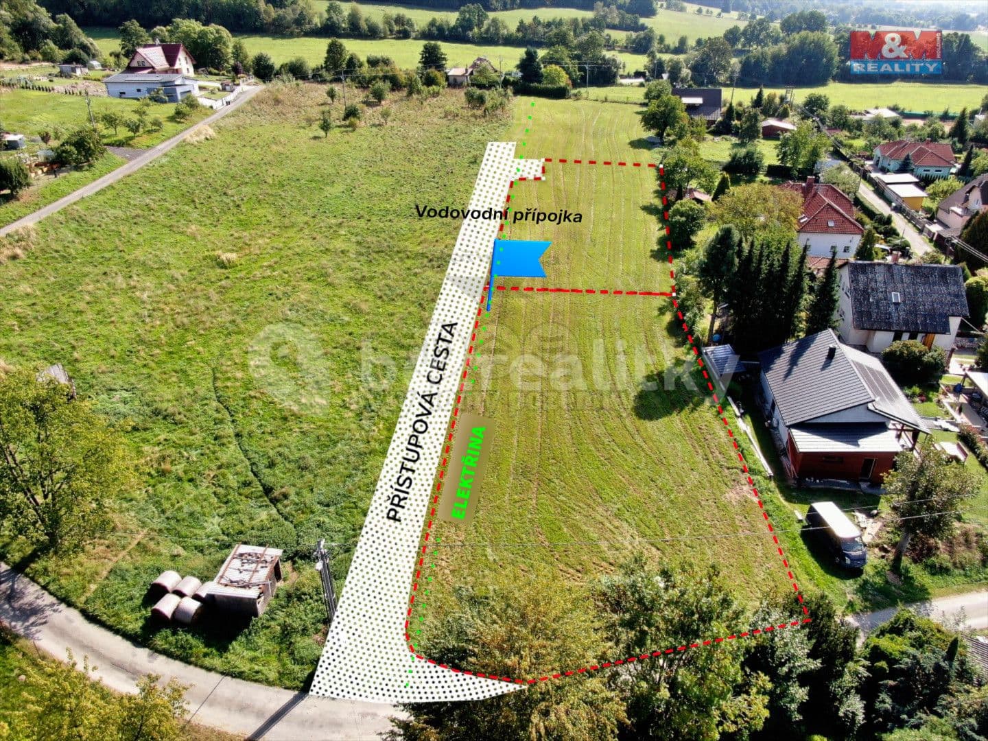 plot for sale, 1,509 m², Bratrušov, Olomoucký Region