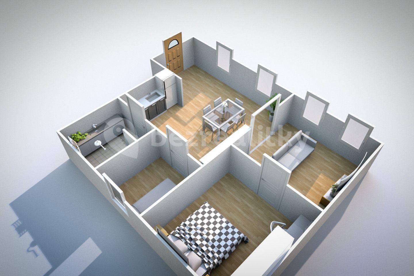 3 bedroom flat for sale, 73 m², Velké Březno, Ústecký Region