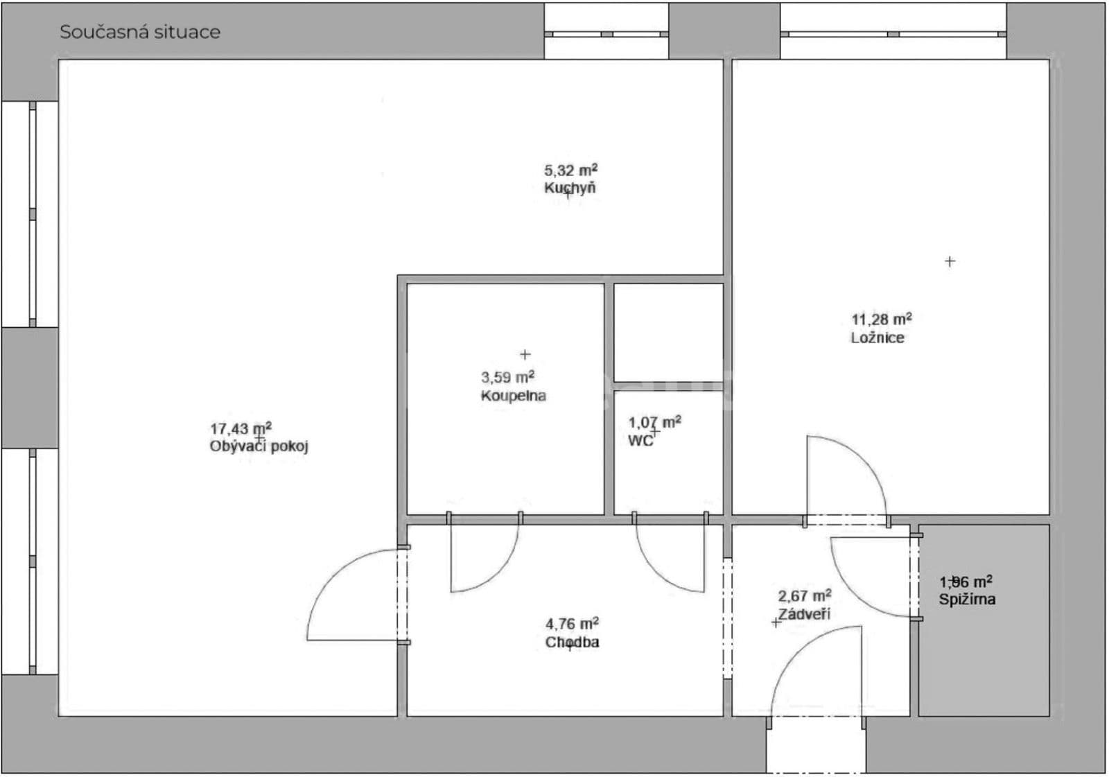 1 bedroom with open-plan kitchen flat to rent, 50 m², Kubíkova, Prague, Prague 1 bedroom with open-plan kitchen flat to rent, 50 m², Kubíkova, Prague, Prague