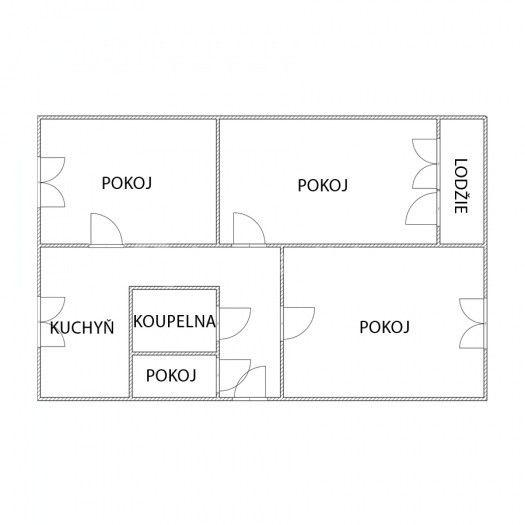 3 bedroom flat for sale, 72 m², Horova, Karviná, Moravskoslezský Region