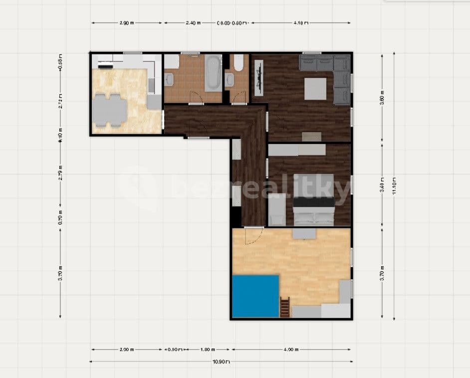 3 bedroom flat for sale, 74 m², Rooseweltova, Abertamy, Karlovarský Region