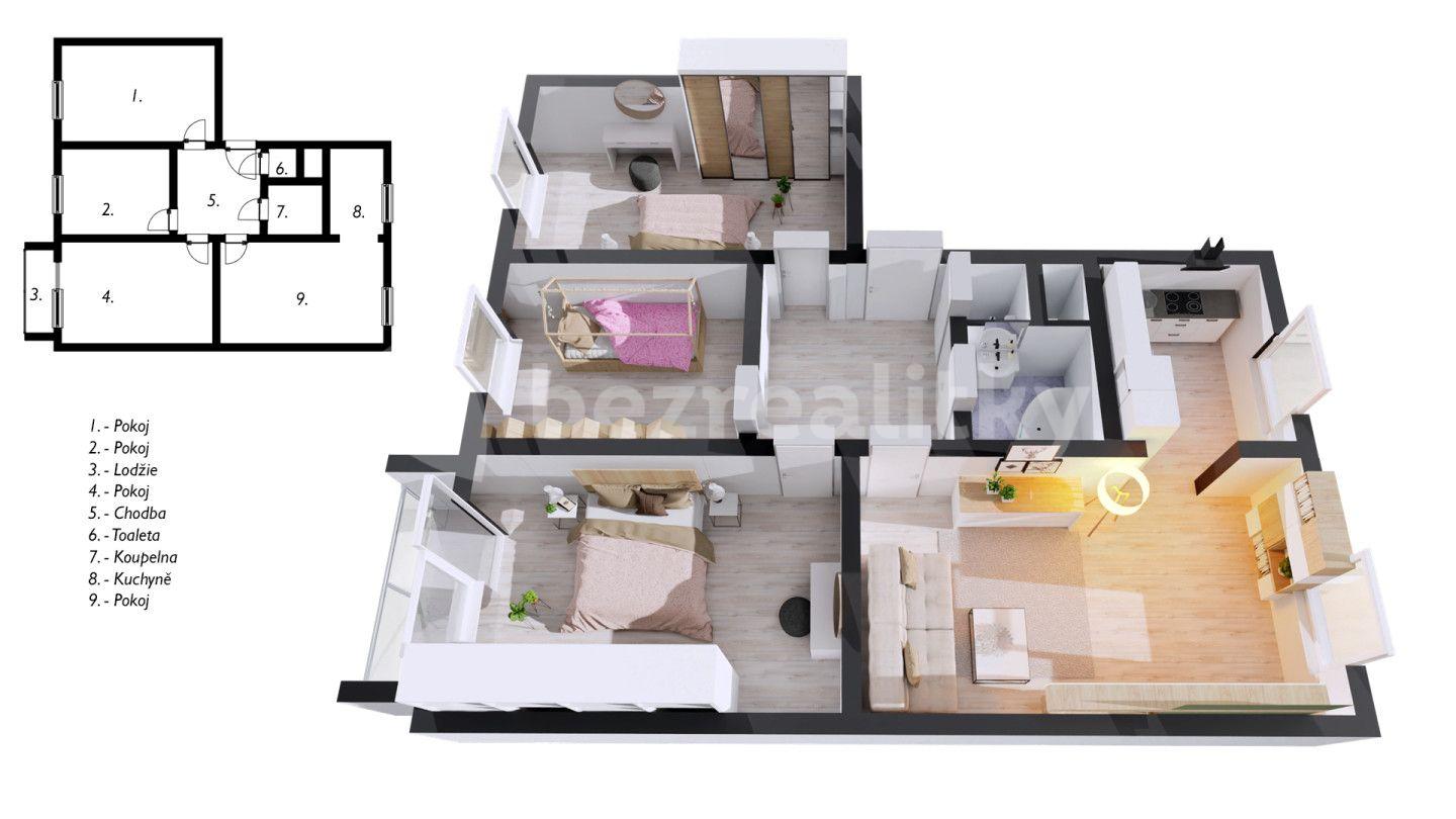 4 bedroom flat for sale, 92 m², Zd. Nejedlého, Mikulov, Jihomoravský Region
