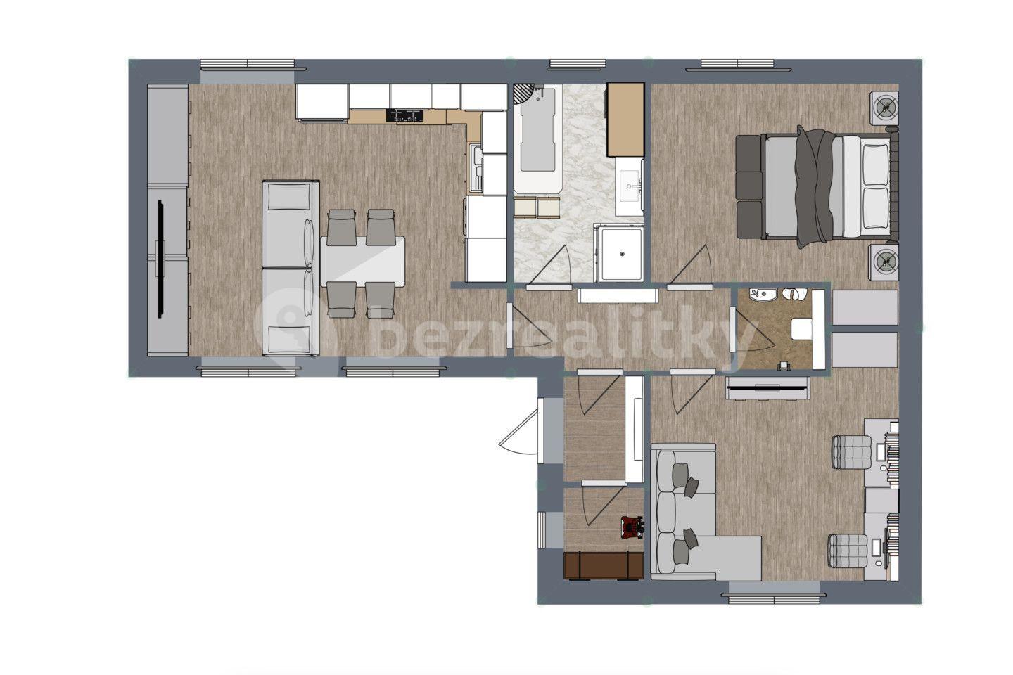 2 bedroom with open-plan kitchen flat for sale, 83 m², Radim, Středočeský Region