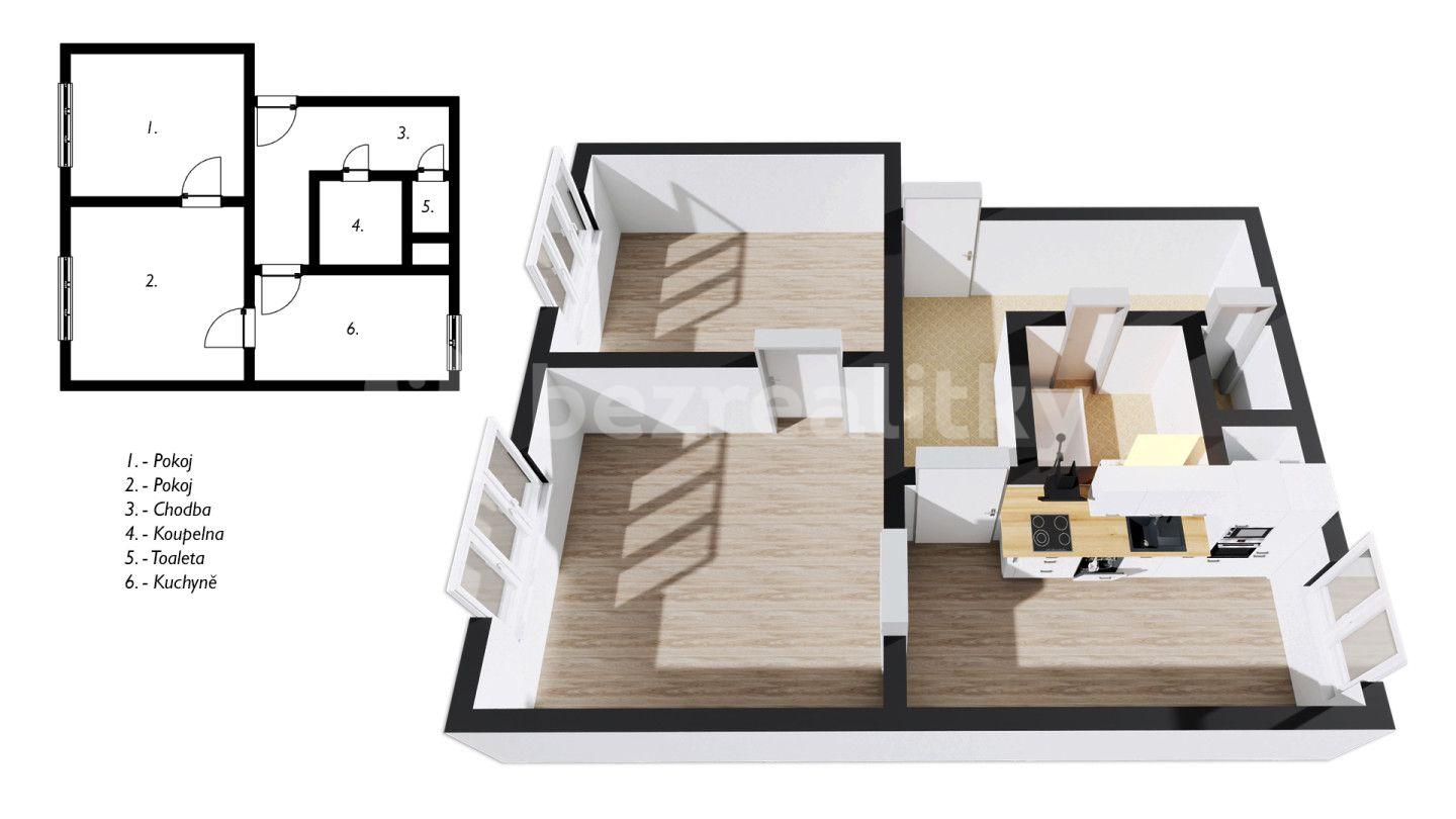 2 bedroom flat for sale, 56 m², Havlíčkova, Borohrádek, Královéhradecký Region