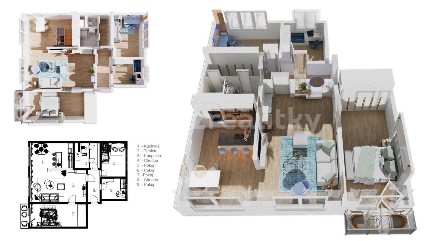 4 bedroom flat for sale, 65 m², Teplická, Prague, Prague