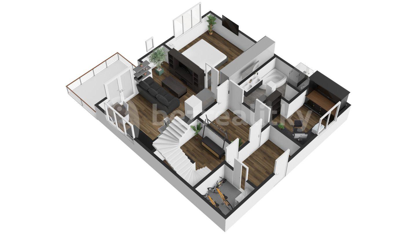 2 bedroom with open-plan kitchen flat for sale, 80 m², Zájezd, Středočeský Region