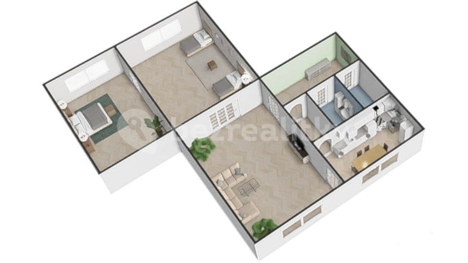 3 bedroom flat for sale, 67 m², Havlíčkova, Přibyslav, Vysočina Region