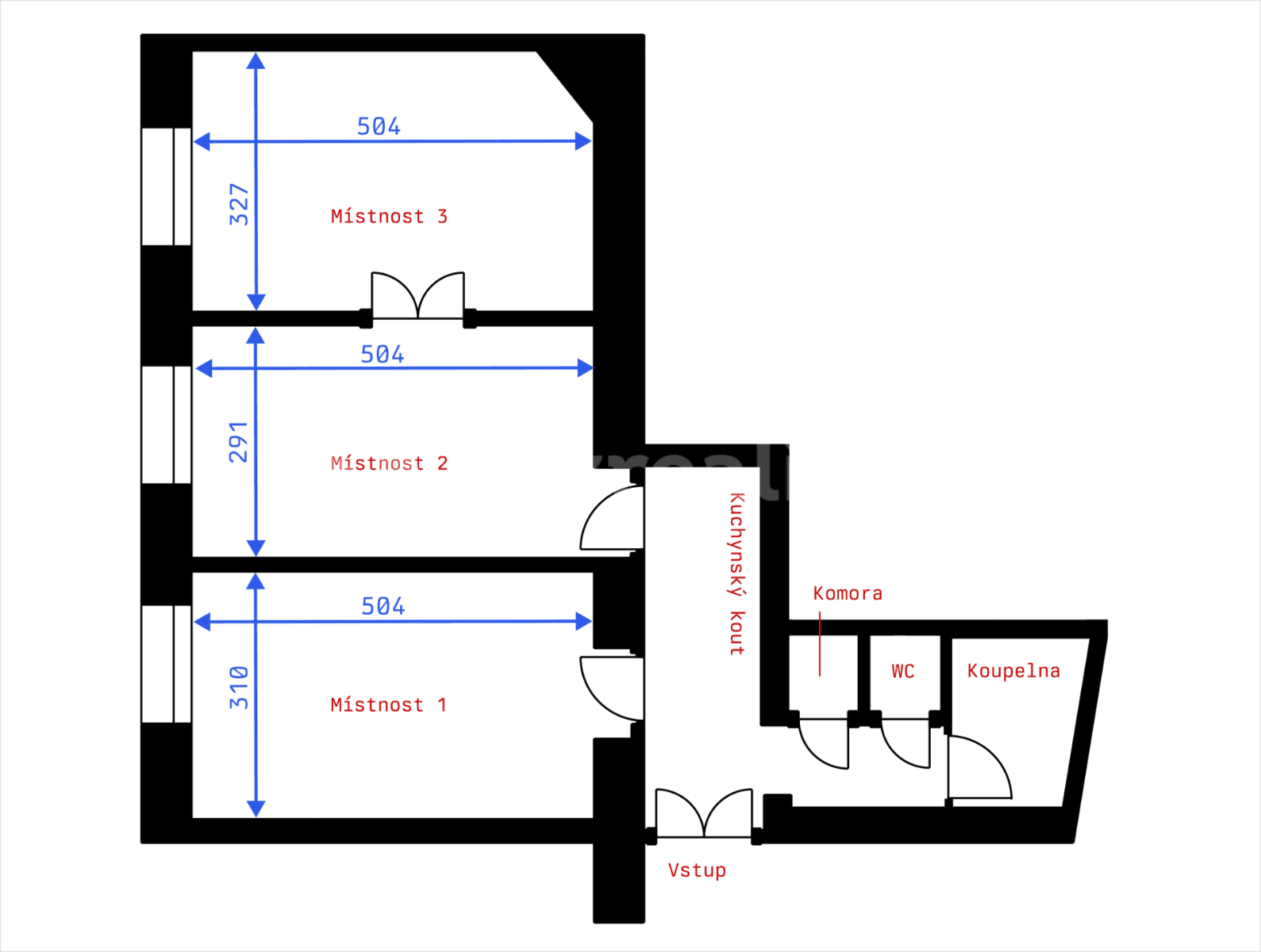 2 bedroom with open-plan kitchen flat to rent, 61 m², Na Míčánkách, Prague, Prague 2 bedroom with open-plan kitchen flat to rent, 61 m², Na Míčánkách, Prague, Prague
