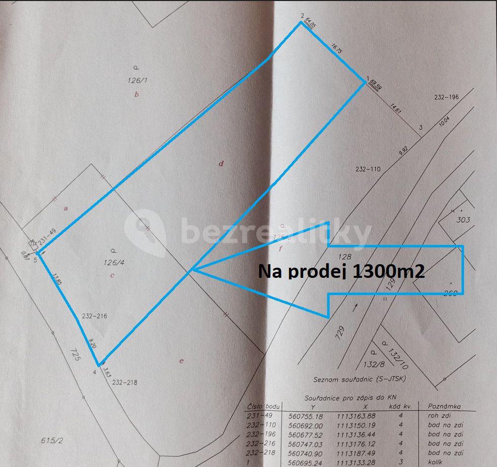 plot for sale, 1,300 m², Cholina, Olomoucký Region