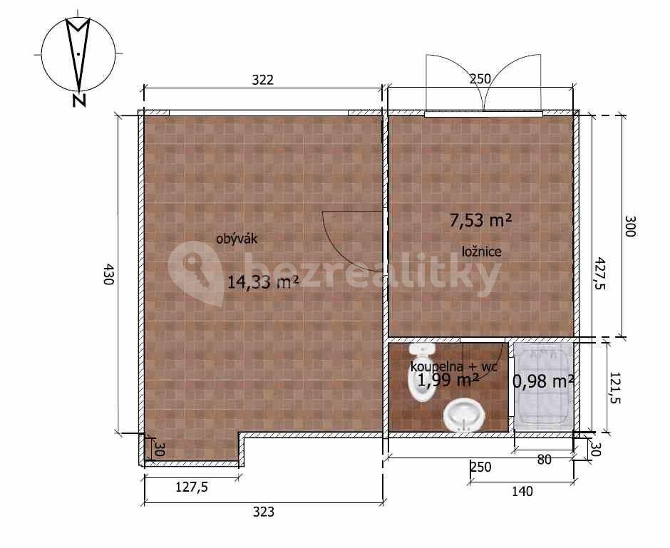 1 bedroom flat to rent, 25 m², V Rovinách, Prague, Prague
