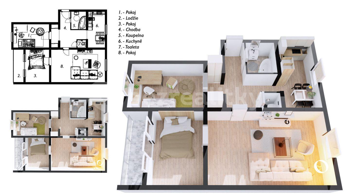 3 bedroom flat for sale, 67 m², Sosnová, Třinec, Moravskoslezský Region