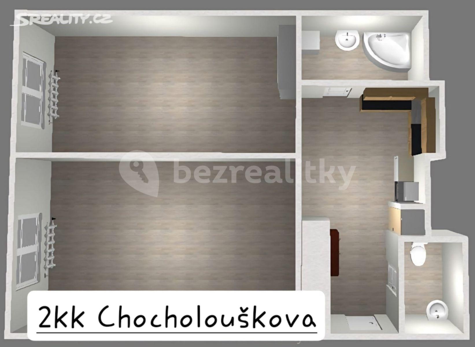 1 bedroom with open-plan kitchen flat to rent, 46 m², Chocholouškova, Prague, Prague