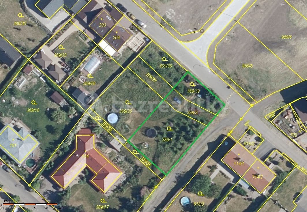 plot for sale, 975 m², Hrušovany, Ústecký Region