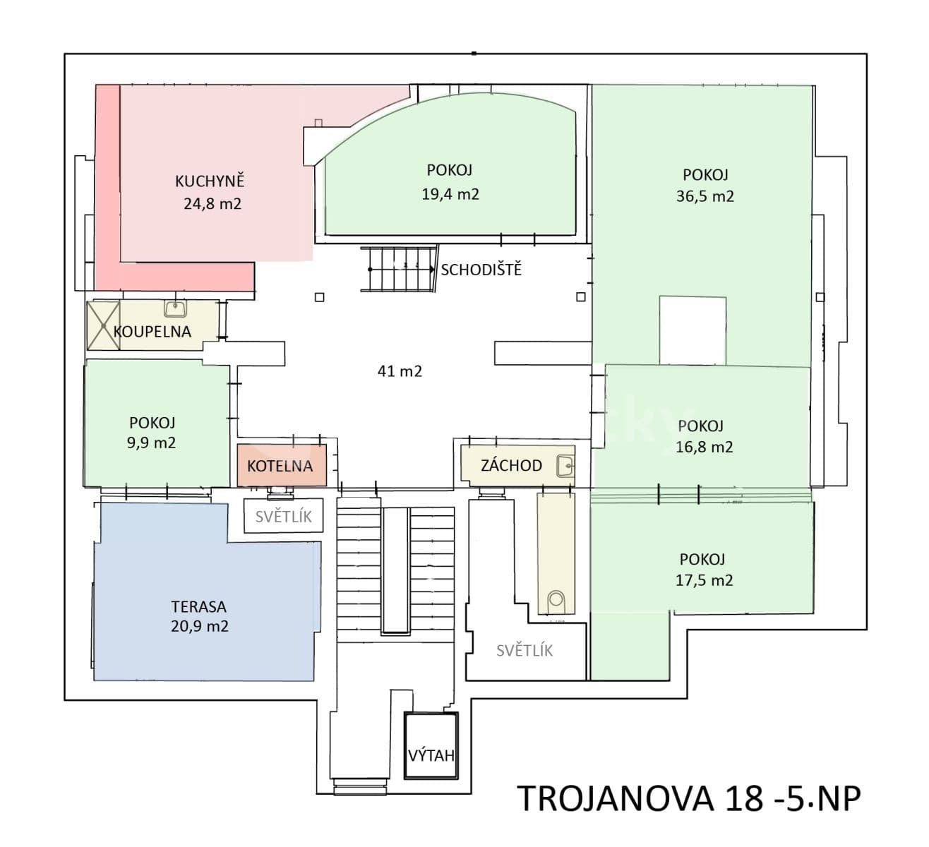 7 bedroom flat to rent, 250 m², Trojanova, Prague, Prague 7 bedroom flat to rent, 250 m², Trojanova, Prague, Prague