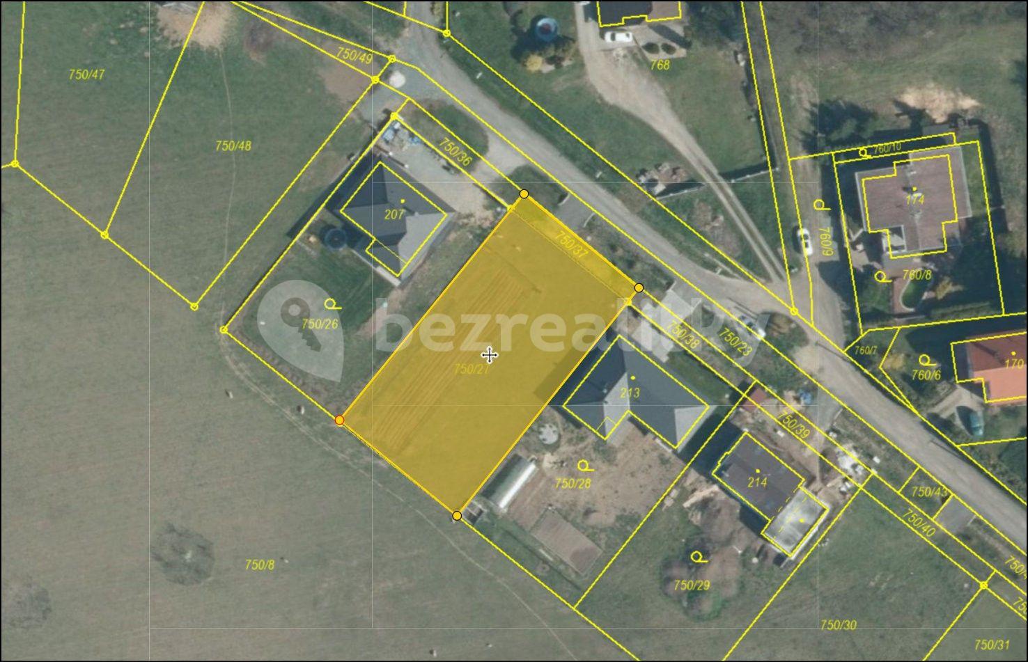 plot for sale, 1,133 m², Sazená, Středočeský Region