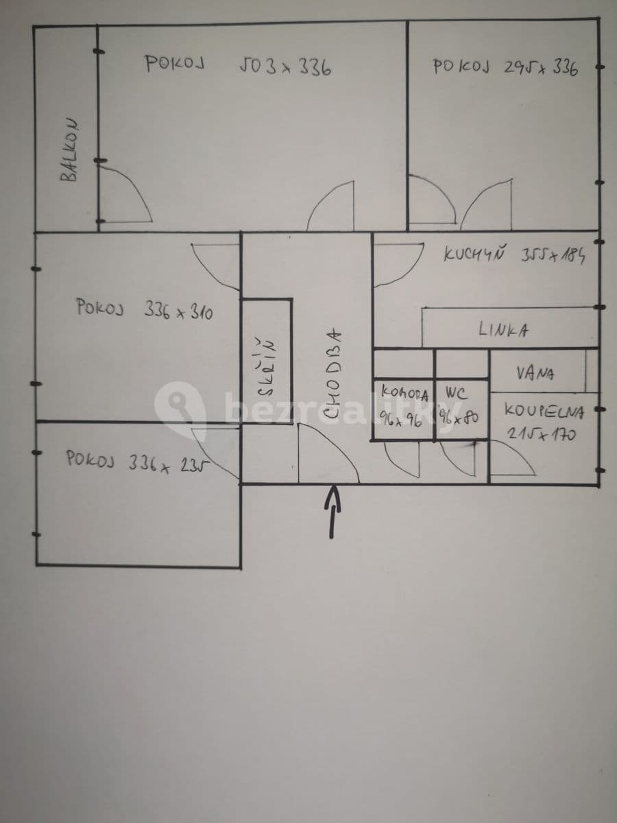 4 bedroom flat to rent, 69 m², Danielova, Prague, Prague 4 bedroom flat to rent, 69 m², Danielova, Prague, Prague