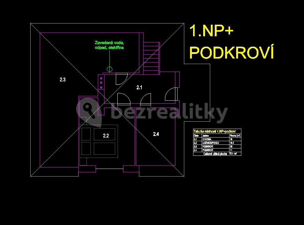 house for sale, 203 m², Komenského, Velký Osek, Středočeský Region