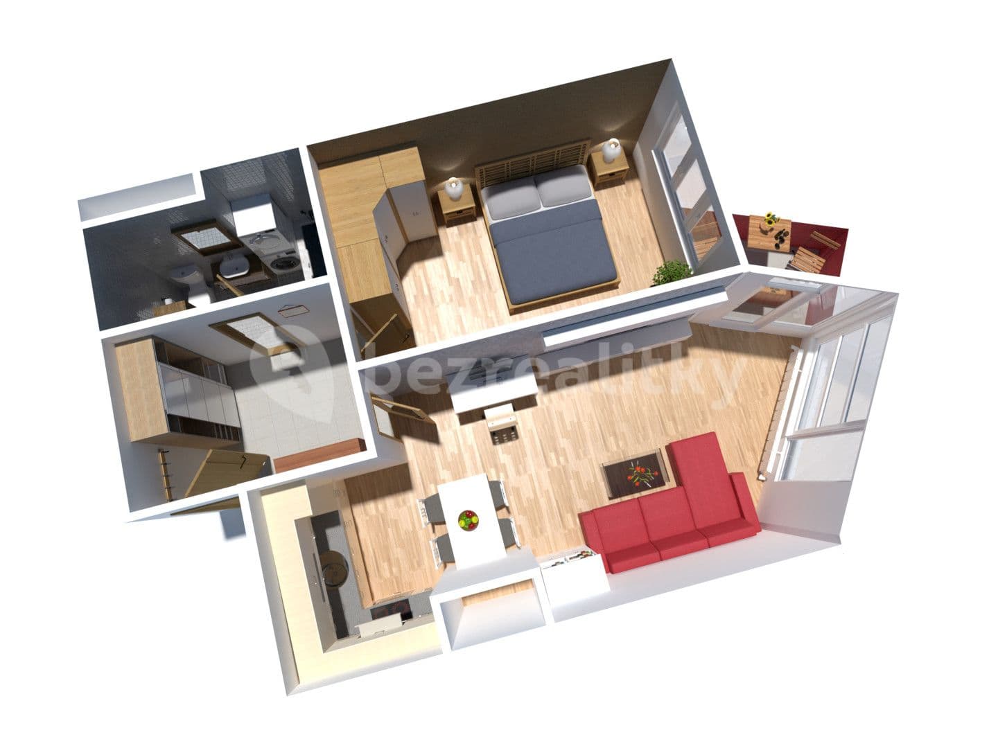 1 bedroom with open-plan kitchen flat for sale, 49 m², Poděbradská, Prague, Prague