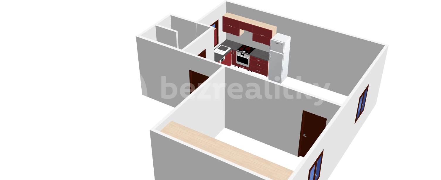 1 bedroom with open-plan kitchen flat to rent, 42 m², Fűgnerova, Slaný, Středočeský Region
