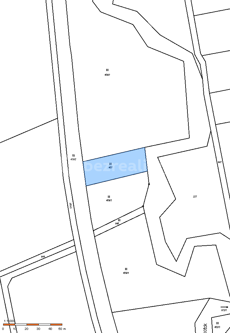 plot for sale, 1,082 m², Blazice, Zlínský Region