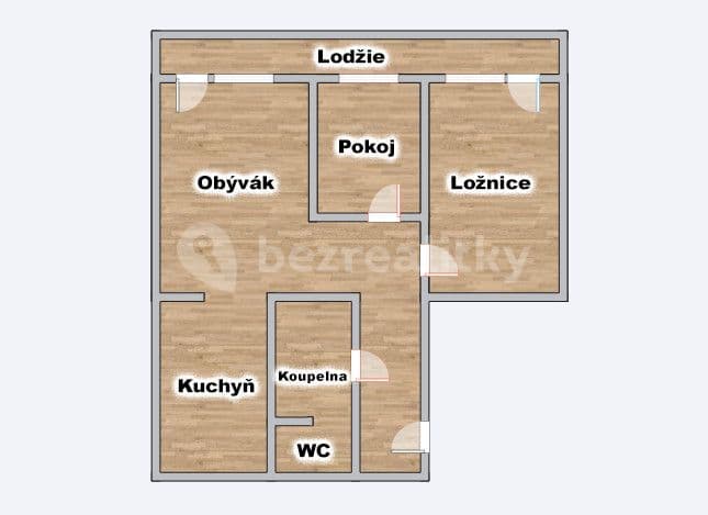 3 bedroom flat for sale, 65 m², Orlová, Moravskoslezský Region