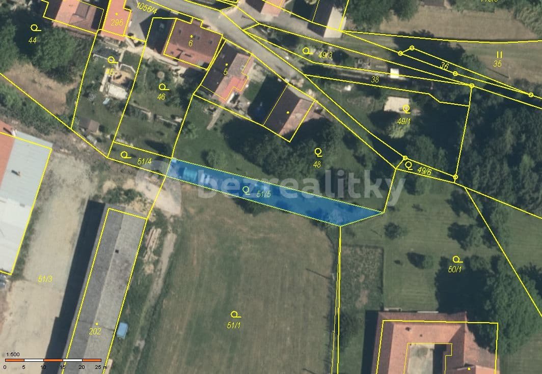 plot for sale, 290 m², Koldín, Pardubický Region