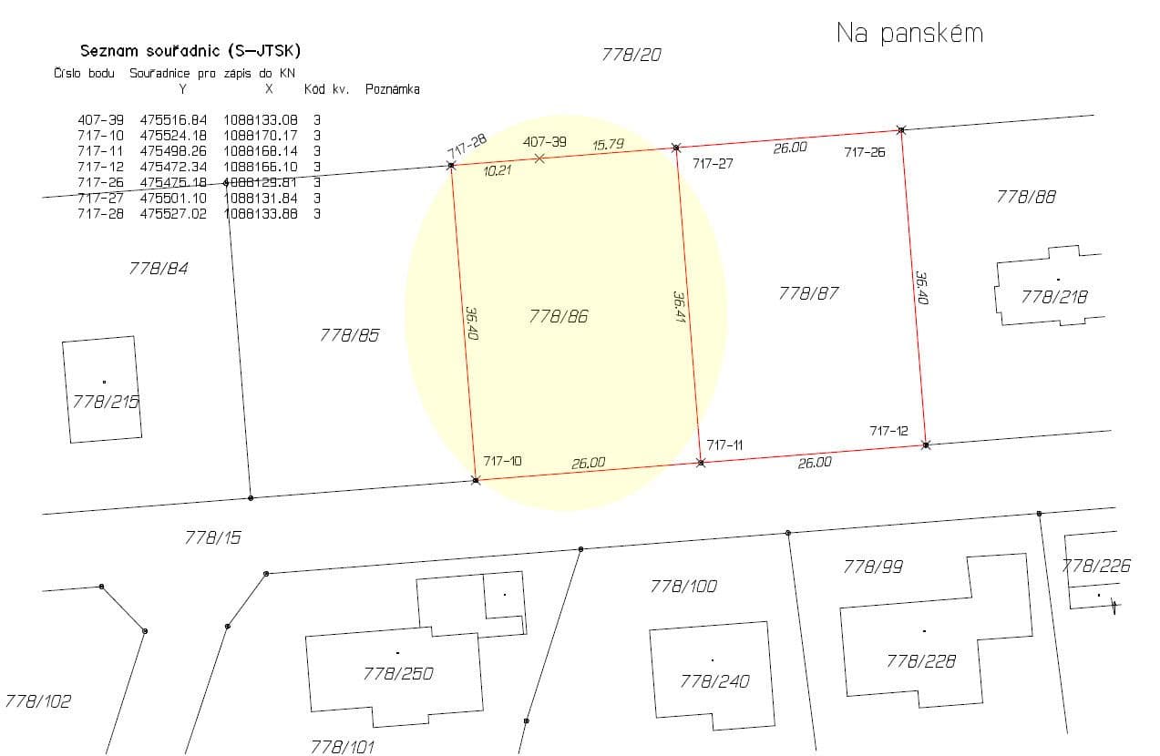 plot for sale, 947 m², Vřesina, Moravskoslezský Region plot for sale, 947 m², Vřesina, Moravskoslezský Region