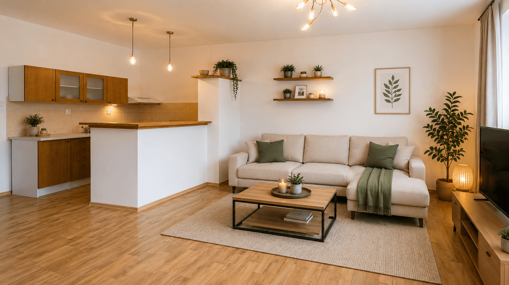 1 bedroom with open-plan kitchen flat to rent, 40 m², Branická, Prague, Prague 1 bedroom with open-plan kitchen flat to rent, 40 m², Branická, Prague, Prague