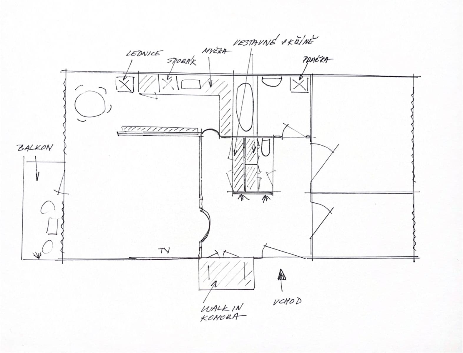 2 bedroom with open-plan kitchen flat to rent, 91 m², Na Křivce, Prague, Prague 2 bedroom with open-plan kitchen flat to rent, 91 m², Na Křivce, Prague, Prague