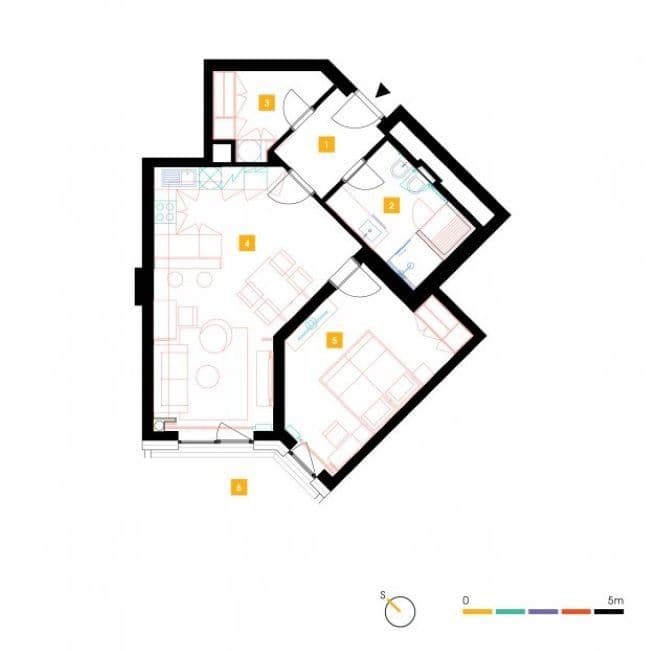 1 bedroom with open-plan kitchen flat to rent, 65 m², Mukařovského, Prague, Prague 1 bedroom with open-plan kitchen flat to rent, 65 m², Mukařovského, Prague, Prague