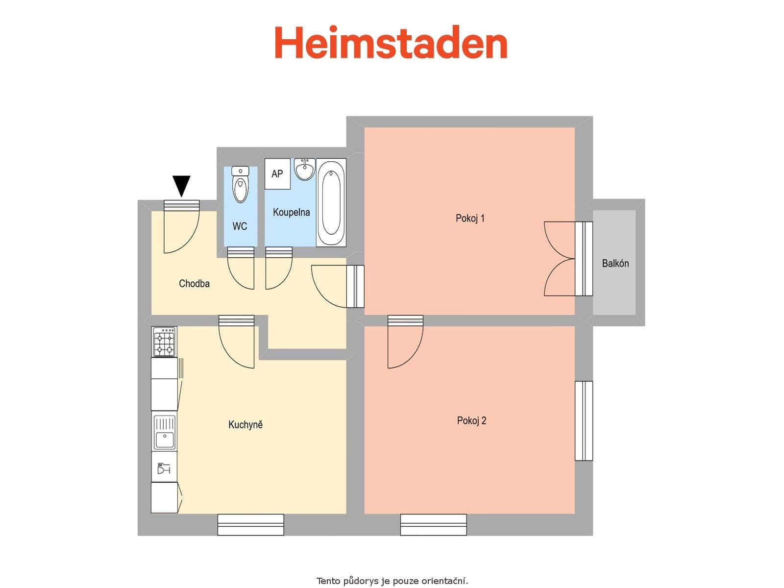 2 bedroom flat to rent, 59 m², Slovenského národního povstání, Havířov, Moravskoslezský Region 2 bedroom flat to rent, 59 m², Slovenského národního povstání, Havířov, Moravskoslezský Region