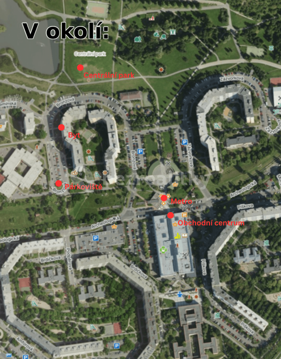 1 bedroom with open-plan kitchen flat to rent, 45 m², Bronzová, Prague, Prague 1 bedroom with open-plan kitchen flat to rent, 45 m², Bronzová, Prague, Prague