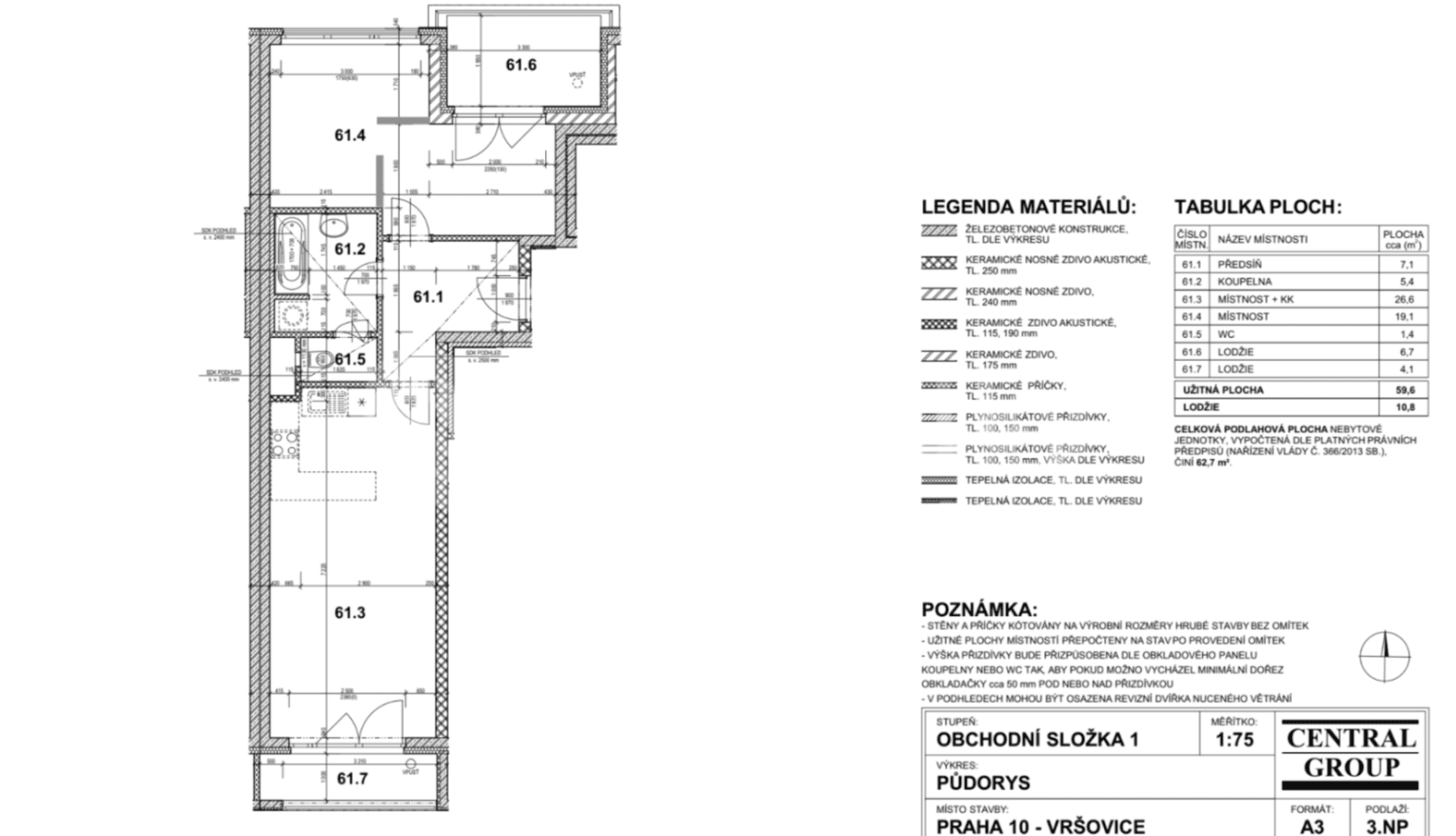 2 bedroom with open-plan kitchen flat to rent, 60 m², Petrohradská, Prague, Prague 2 bedroom with open-plan kitchen flat to rent, 60 m², Petrohradská, Prague, Prague