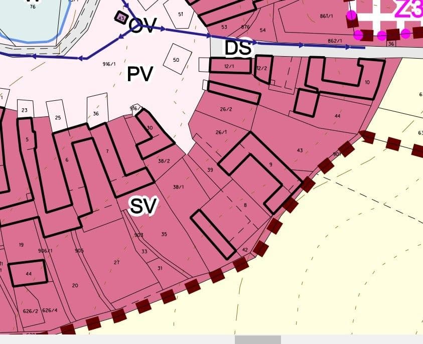 plot for sale, 800 m², Počátky, Vysočina Region plot for sale, 800 m², Počátky, Vysočina Region