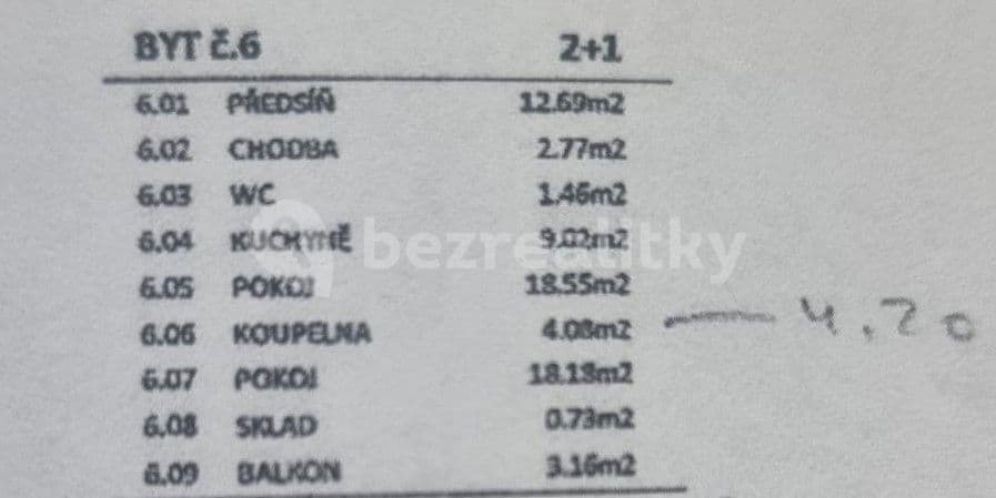 2 bedroom flat to rent, 71 m², 28. pluku, Prague, Prague 2 bedroom flat to rent, 71 m², 28. pluku, Prague, Prague